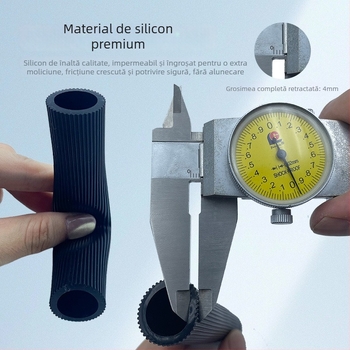 Husă universală pentru ghidon din silicon pentru motocicletă, vehicul electric, triciclu și bicicletă | impermeabilă, antiderapantă, rezistentă la uzură | profil gros | Personalizare disponibilă