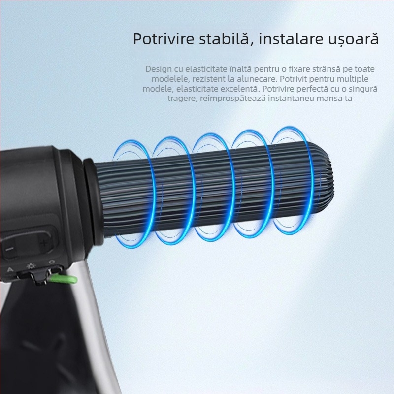 Husă universală pentru ghidon din silicon pentru motocicletă, vehicul electric, triciclu și bicicletă | impermeabilă, antiderapantă, rezistentă la uzură | profil gros | Personalizare disponibilă