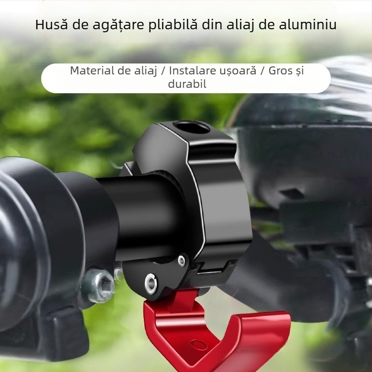 Umeraș pentru cadrul de bicicletă/motocicletă pentru depozitare — material din mătase cu model floral, Thick and Clear