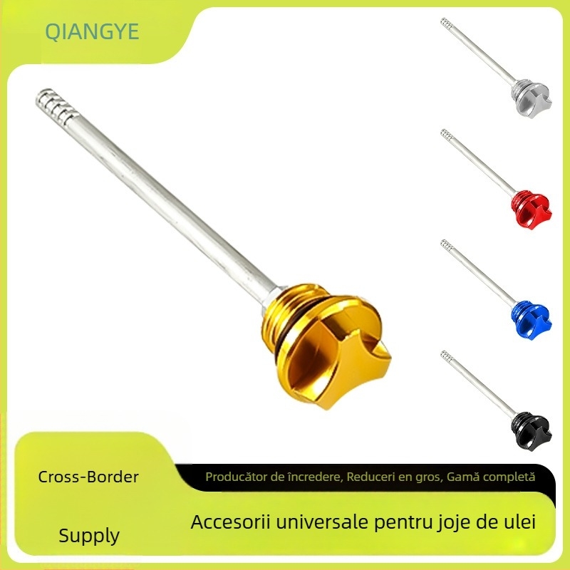 Dipstick de ulei pentru motocicletă din aliaj de aluminiu, prelucrare CNC, universal, accesoriu pentru aspect