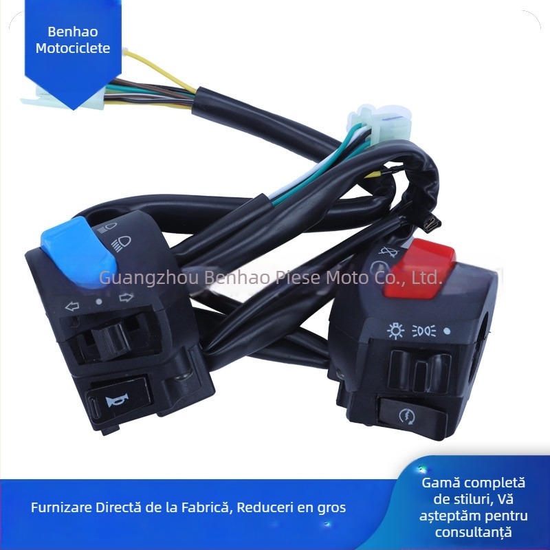 Comutator de ghidon pentru motocicletă și tricicletă – compatibil CG125/Loncin 125/150/200
