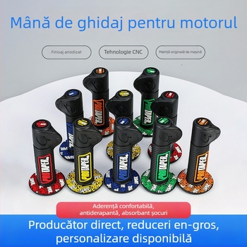 Acoperire ghidon pentru motocicletă off-road – cauciuc, antiderapant, rezistent la uzură, personalizabil, potrivire universală