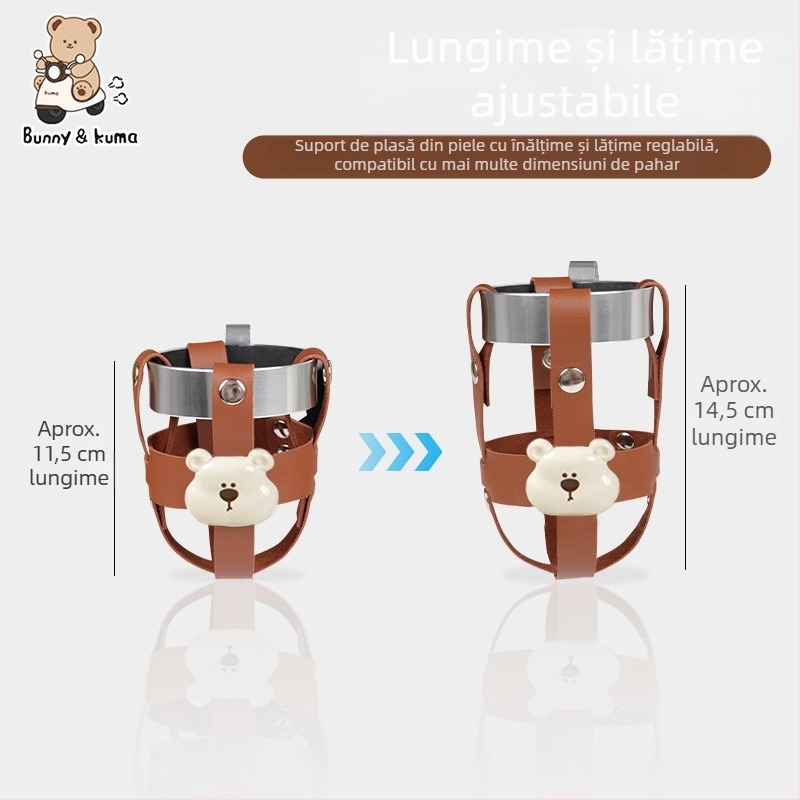 Suport pentru pahare pentru vehicule electrice – potrivire universală, reglabil, suport pentru sticlă de apă