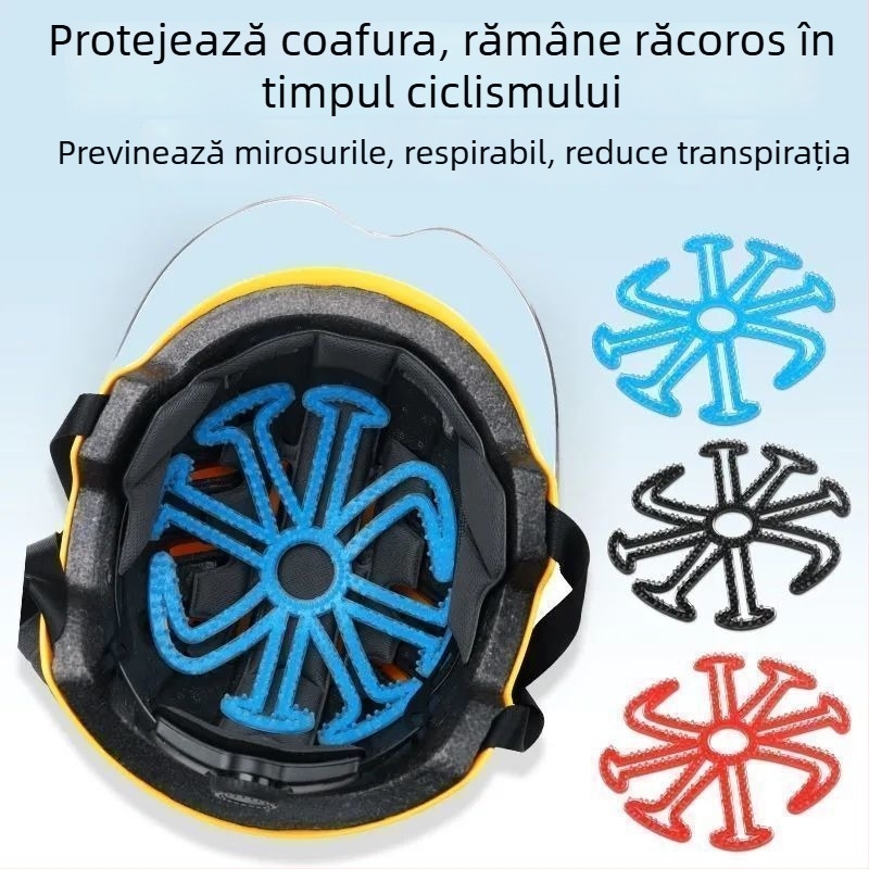 Pernă pentru cască din silicon - ventilată, anti miros, universal