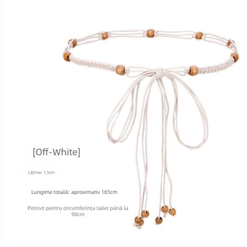 Lanț talie împletit manual - accesoriu din plastic pentru unisex, destinat tinerilor, vară primăvară toamnă