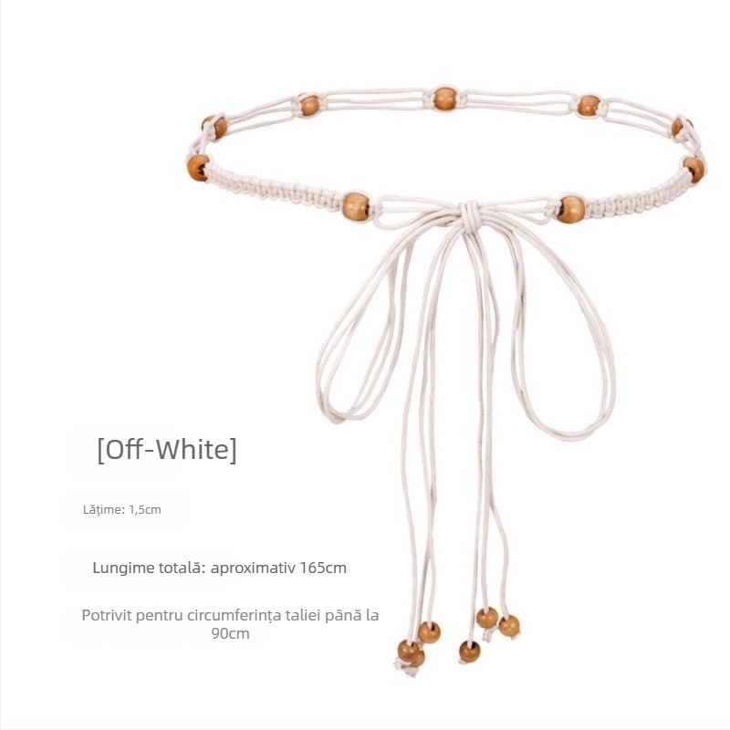 Lanț talie împletit manual - accesoriu din plastic pentru unisex, destinat tinerilor, vară primăvară toamnă