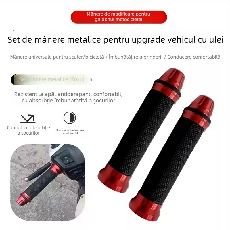 Carcasă pentru ghidonul motocicletei din aliaj de aluminiu – compatibil Haojue 125, protecție accelerație, piesă de modificare