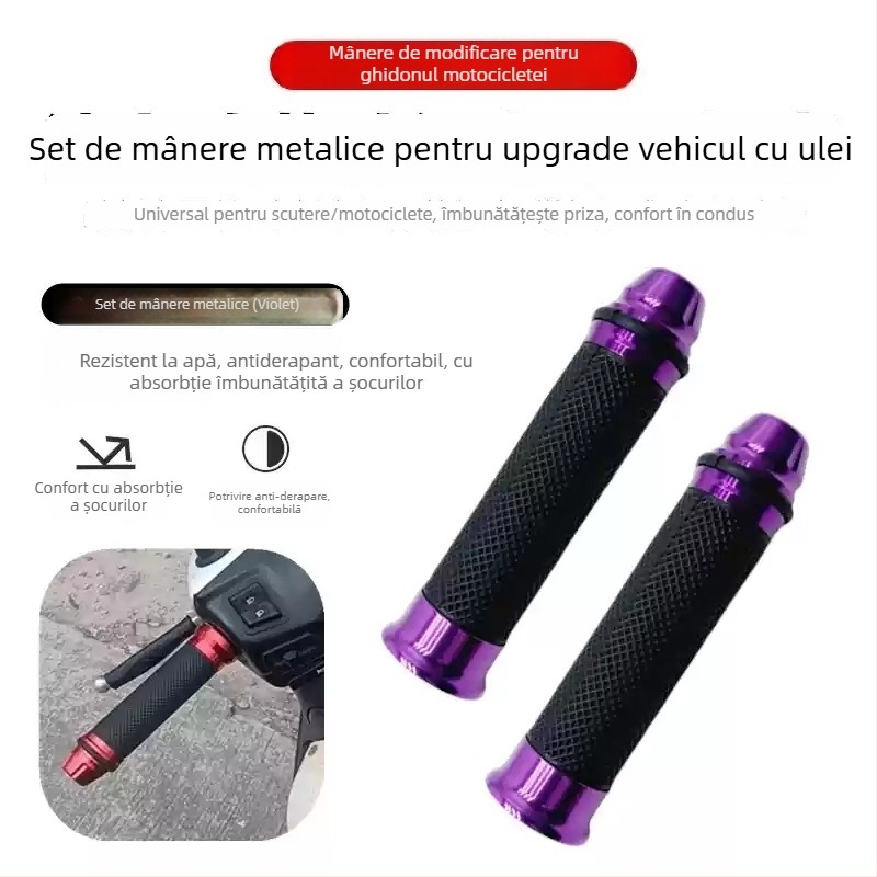 Carcasă pentru ghidonul motocicletei din aliaj de aluminiu – compatibil Haojue 125, protecție accelerație, piesă de modificare