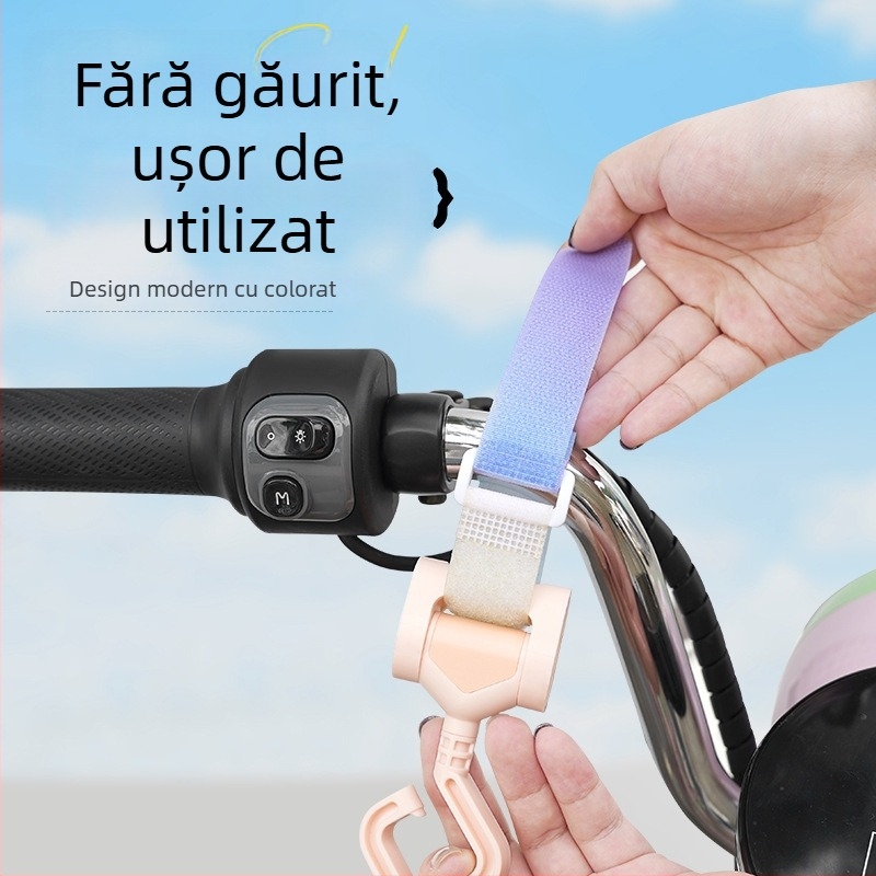 Cârlig pentru vehicule electrice, multifuncțional, fără găuri, ABS, Huiying, Pachet unic