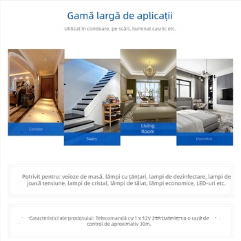 Gonka Guangjia întrerupător fără fir cu 1 canal, design clasic simplu și compact, temperatură de funcționare până la 85°C, potrivit pentru iluminare variată, săli de expoziții și holuri; număr material JL-C02-1 road