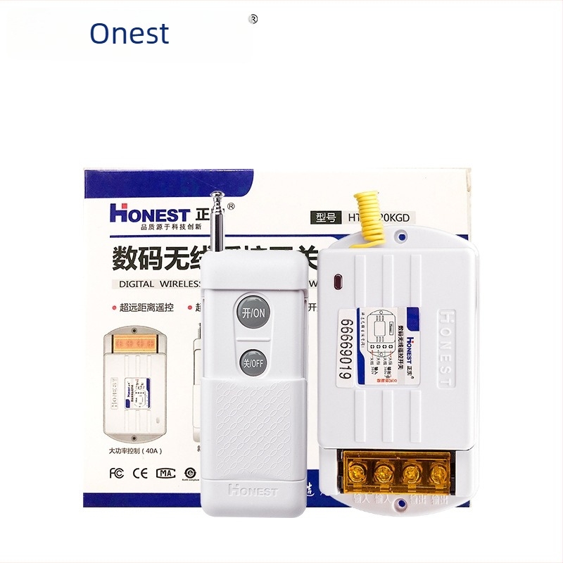 Întrerupător digital wireless cu telecomandă pentru 380V – irigare și controlul pompei de apă (ROHS, temperatură de funcționare 20–50°C, control de la distanță)