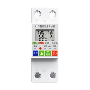 Intrerupător inteligent WiFi cu control de la distanță prin telefon, protecție la scurgeri și temporizator pentru contor casnic preplătit — tensiune 110–240 V; durată de viață 100.000 cicluri; carcasă PC ignifugă