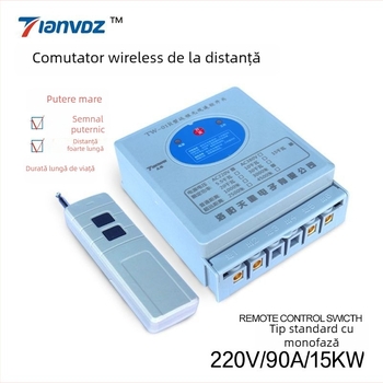 Comutator wireless de control 220V monofazat pentru echipamente industriale, pompe de apă de înaltă putere și irigații agricole, temperatură de lucru -40°C...85°C