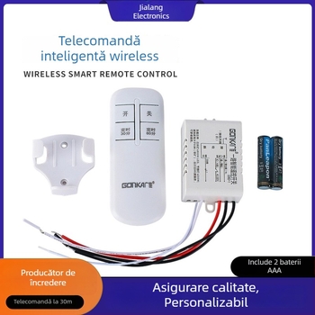 Intrerupător cu un singur canal, control de la distanță pentru lămpi de dezinfectare și lămpi anti-țânțari — fără fir, până la 315 m, -20 la 75 °C, potrivit pentru lămpi de uz casnic