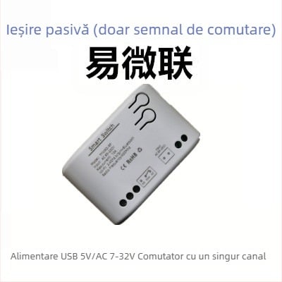 Yuelsmart Intrerupător de control la distanță Bluetooth/WiFi, unic, control multiplu, buton fără fir inteligent pentru uz casnic