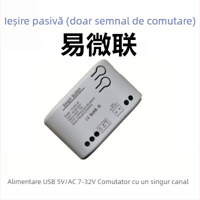 Yuelsmart Intrerupător de control la distanță Bluetooth/WiFi, unic, control multiplu, buton fără fir inteligent pentru uz casnic