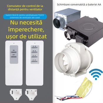 Ventilator wireless cu telecomandă JANX, temperatură de funcționare 0-40°C, întrerupător la distanță