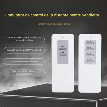 Ventilator wireless cu telecomandă JANX, temperatură de funcționare 0-40°C, întrerupător la distanță