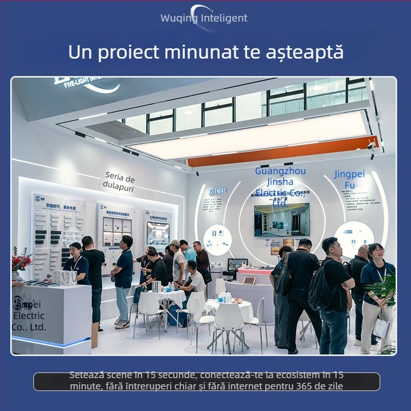 Panou inteligent de control al iluminatului cu reglaj, Bluetooth wireless, fără neutră, versiune cu două conductoare, întrerupător LED cu comandă vocală, panou din sticlă