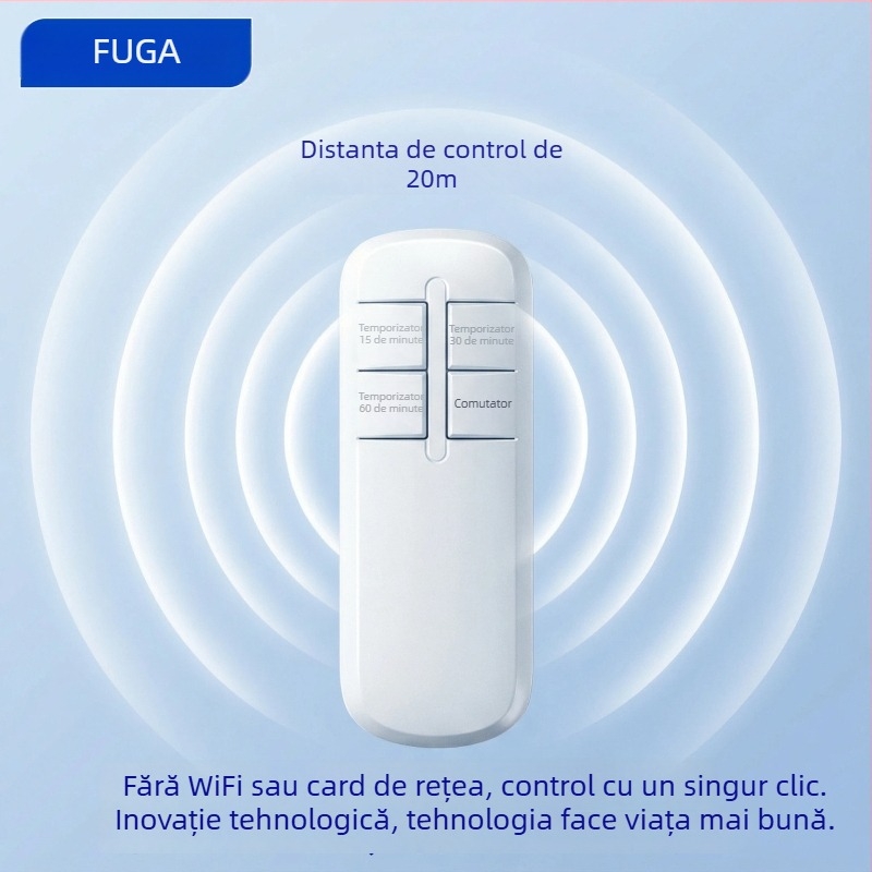 Intrerupător cu releu, controlat de la distanță, pentru iluminat, 220V, canal unic, -20°C până la 75°C