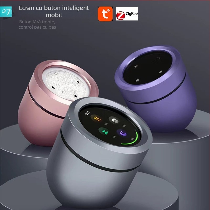 Control inteligent pentru perdele Zigbee cu ecran tactil, reglare luminozitate și culoare