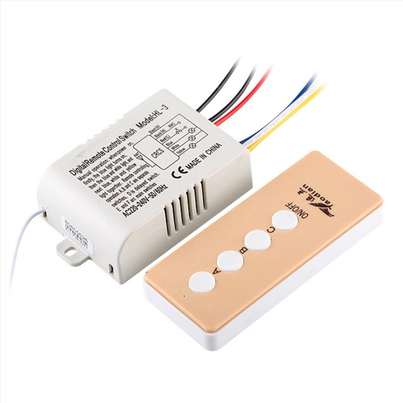 Little Bayden întrerupător digital cu telecomandă, 220V, canal unic, wireless prin perete, certificat CE