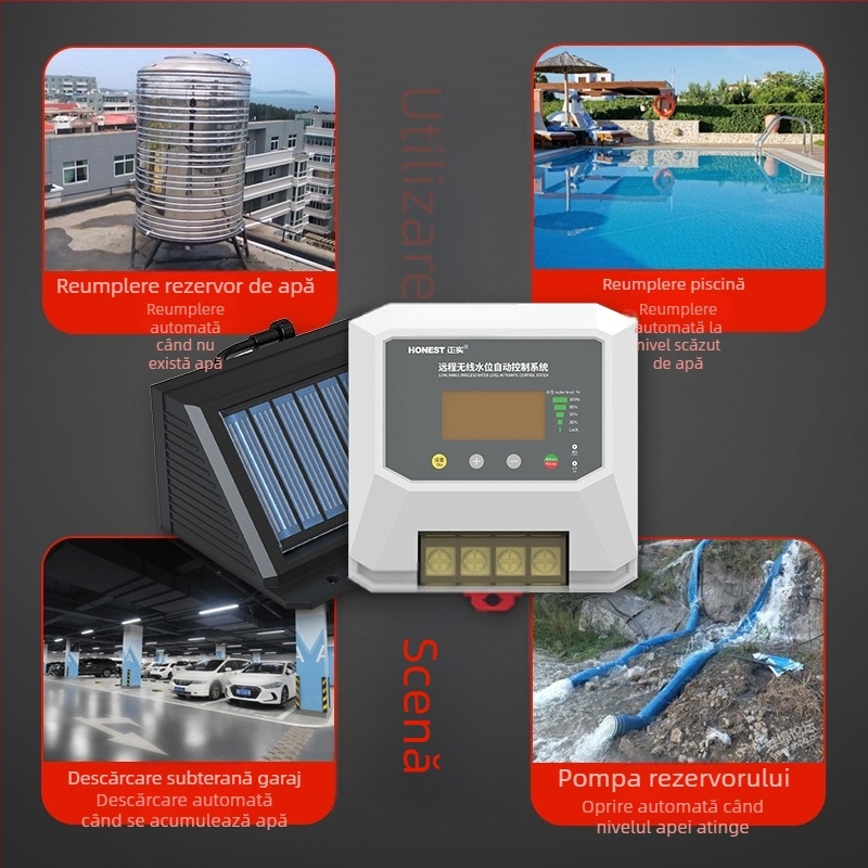 Întrerupător fără fir pentru pompă de apă 380V, motor trifazat de înaltă putere, control inteligent pentru reglarea automată a nivelului apei