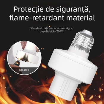 Suport bec E27 cu întrerupător wireless, control de la distanță, 220V, temperatură de funcționare -20°C până la 65°C