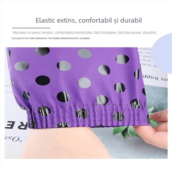 Manșon de bucătărie din piele PU, impermeabil, rezistent la ulei, căptușit, rezistent la uzură