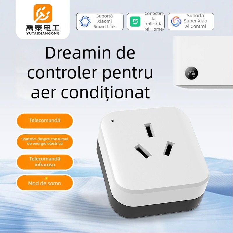 Telecomandă inteligentă pentru aer condiționat, Wi‑Fi și control vocal, 16A, AC110/250V, 3520W, modul de somn, temporizator, certificat CCC