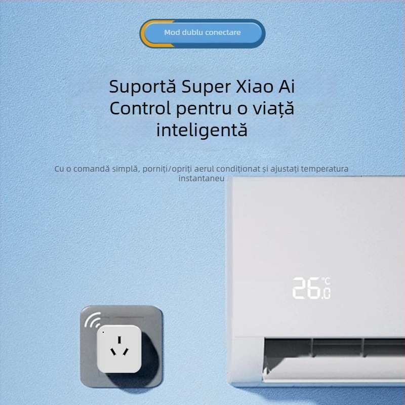 Telecomandă inteligentă pentru aer condiționat, Wi‑Fi și control vocal, 16A, AC110/250V, 3520W, modul de somn, temporizator, certificat CCC