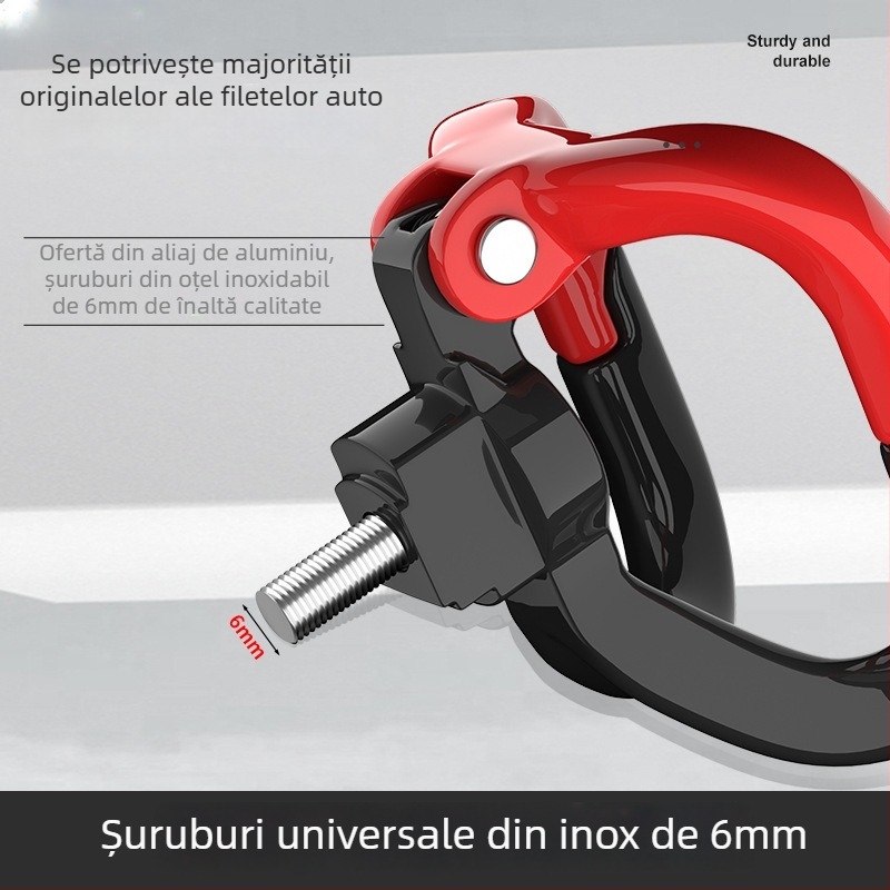 Cârlig pentru vehicule electrice, aliaj de aluminiu, accesoriu universal multifuncțional pentru montare frontală