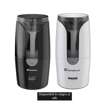 Ascuțitoare electrică de creioane TEN-WIN Astronomy 8028, corp din plastic, design geometric, mecanism cu tijă triunghiulară