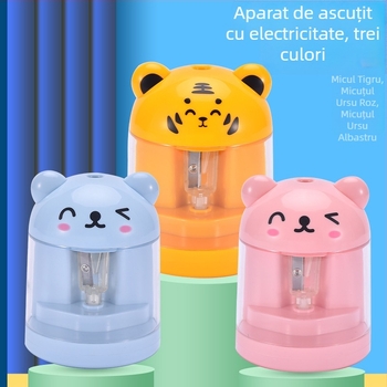 Ascuțitor electric de creioane, design animal, model 60, din plastic