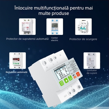 Quick Pass întrerupător WIFI inteligent cu protecție la supratensiune/subtensiune, protecție la scurgeri de curent și la trăsnet, control prin APP, repornire automată, carcasă PA66, 85-265V AC, 85-240V 3C rating