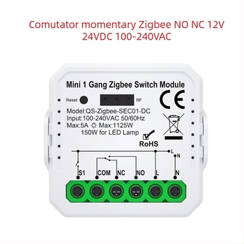 SZZM comutator Zigbee cu contact uscat, 100-240V AC, 5A