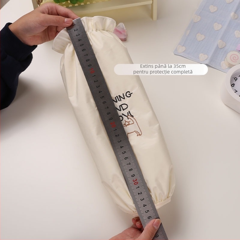 Muye fei Manșete de lucru, lungime extinsă, poliester impermeabil, anti-murdărire și rezistente la ulei