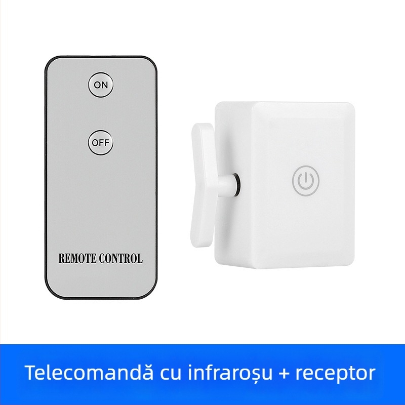 Comutator wireless cu telecomandă pentru uz interior, -10°C până la 45°C, certificat pentru curent slab