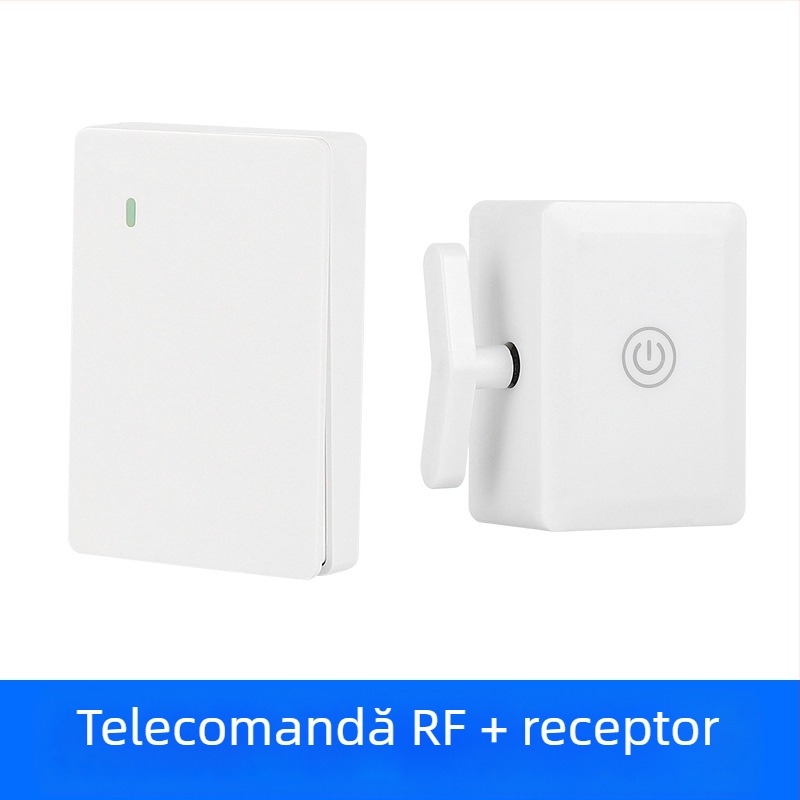 Comutator wireless cu telecomandă pentru uz interior, -10°C până la 45°C, certificat pentru curent slab