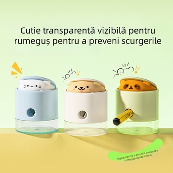 Deli Q073 Ascuțitoare de creioane Pop-Up, cu ascuțirea vârfului, design drăguț pentru elevi
