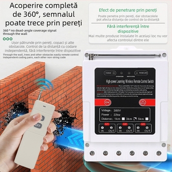 Intrerupător de control la distanță pentru motor de pompă de apă (-20…50°C)