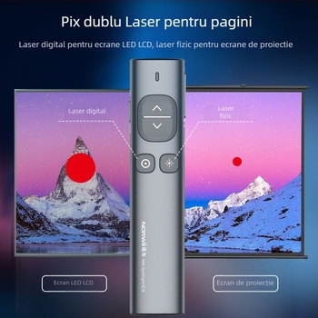 Norwii stilou laser PPT wireless pentru schimbarea paginilor, pentru profesori, ABS+PC, imprimare logo și personalizare