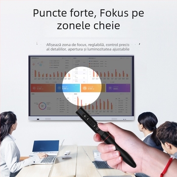 XUELAIBANG dispozitiv de demonstrație pentru predare, stilou flip cu laser infraroșu F21, din aliaje/metale, sursă de lumină roșie