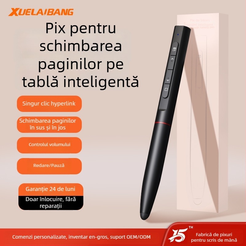 XUELAIBANG dispozitiv de demonstrație pentru predare, stilou flip cu laser infraroșu F21, din aliaje/metale, sursă de lumină roșie