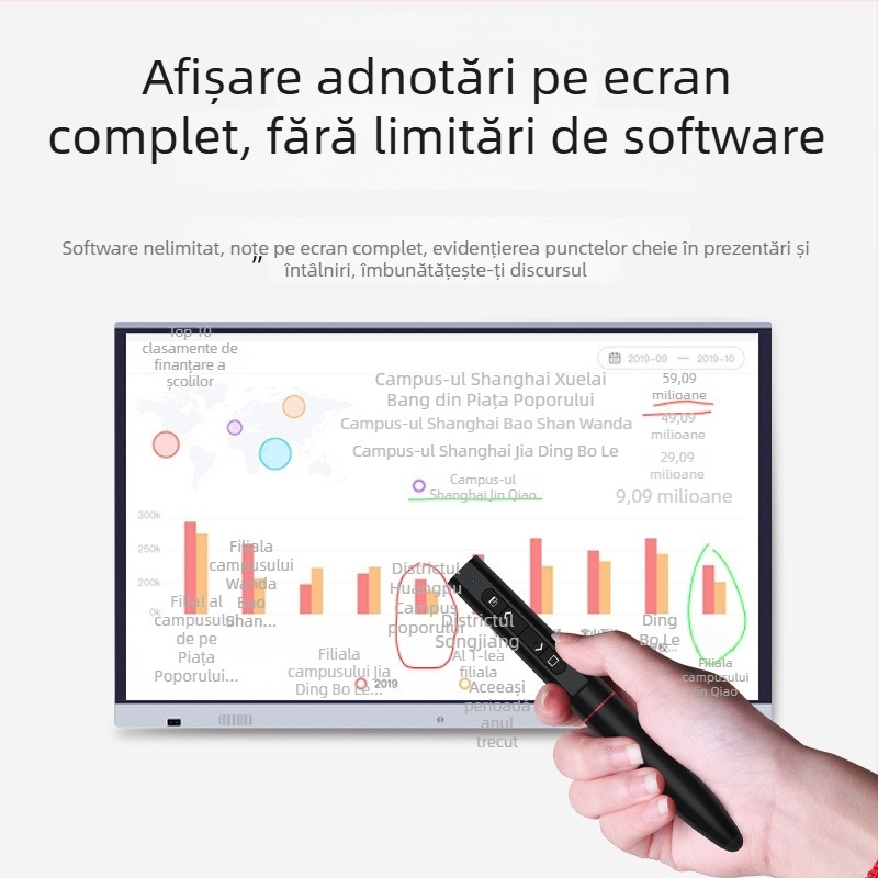 XUELAIBANG dispozitiv de demonstrație pentru predare, stilou flip cu laser infraroșu F21, din aliaje/metale, sursă de lumină roșie