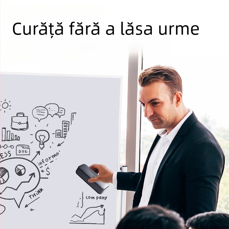 Radieră Deli pentru tablă albă, burete, magnetică, fără praf