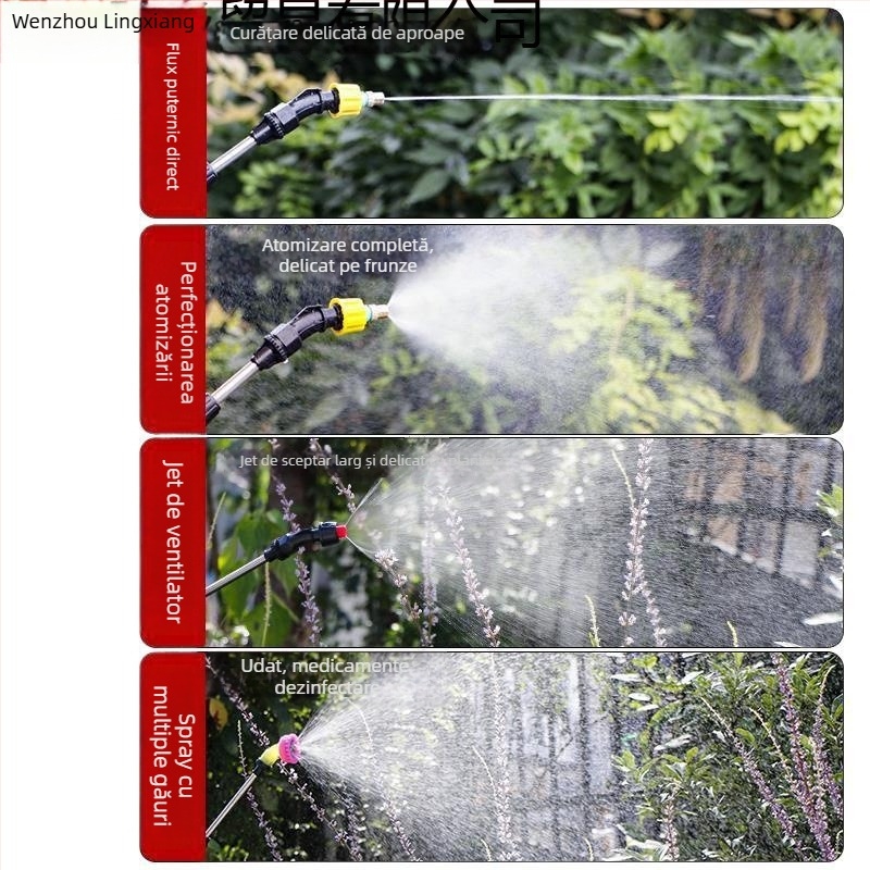 Lingxiang Stropitor electric pentru irigare, pulverizator plastic pentru grădină