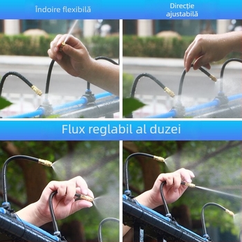 Skypace Dispozitiv de udare pentru flori, cu sistem de picurare prin micro-tuburi și pulverizare, pentru uz casnic pe balcon, în grădină și la ghivece.