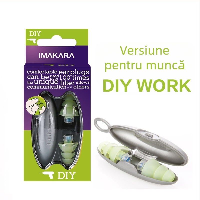 Dopuri de urechi - silicon termic, ecologice, design in-ear, 40 dB NR, pentru somn, studiu și birou