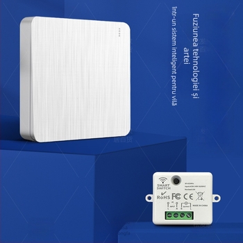 Intrerupător wireless cu telecomandă, control dual, fără cablare, panou 86, 220V
